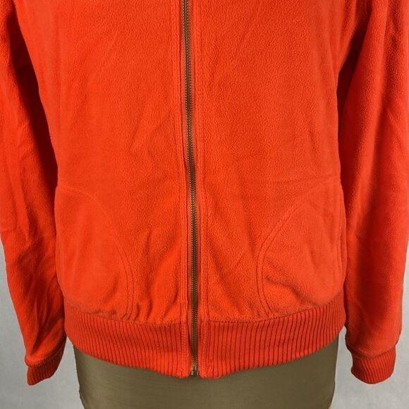 OSU Cowboys Fleece Jacket Large Hood Full Zip Orange  Oklahoma State University - Picture 3 of 13